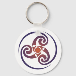Triskele, Triple Spiral, Triskelion Symbol Celtic Nyckelring
