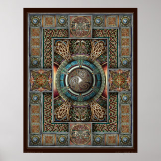 Triskelion Mandala II Poster (22 x 28 tum)