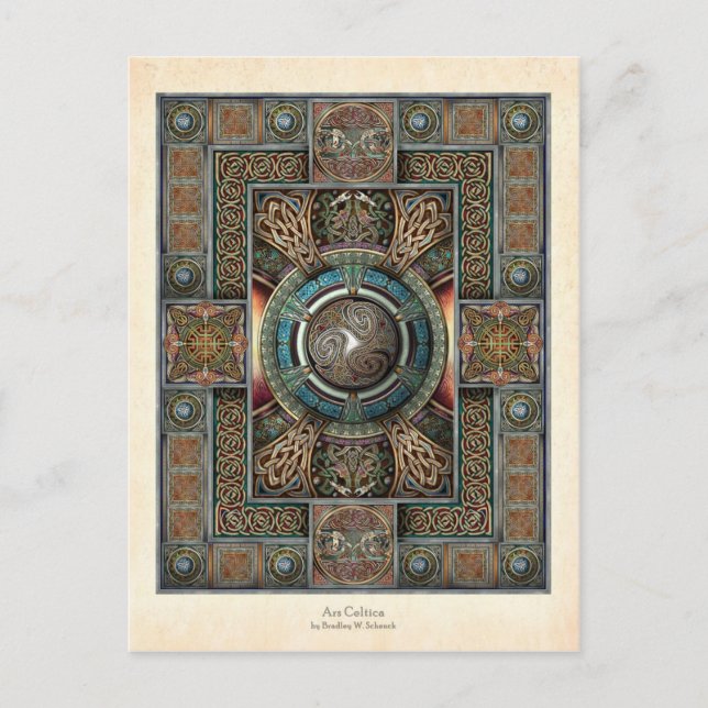 Triskelion Mandala II-vykort Vykort (Framsida)