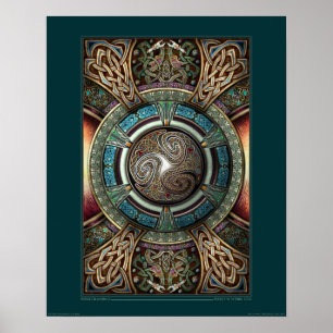 Triskelion Mandalaaffisch (16x20") Poster