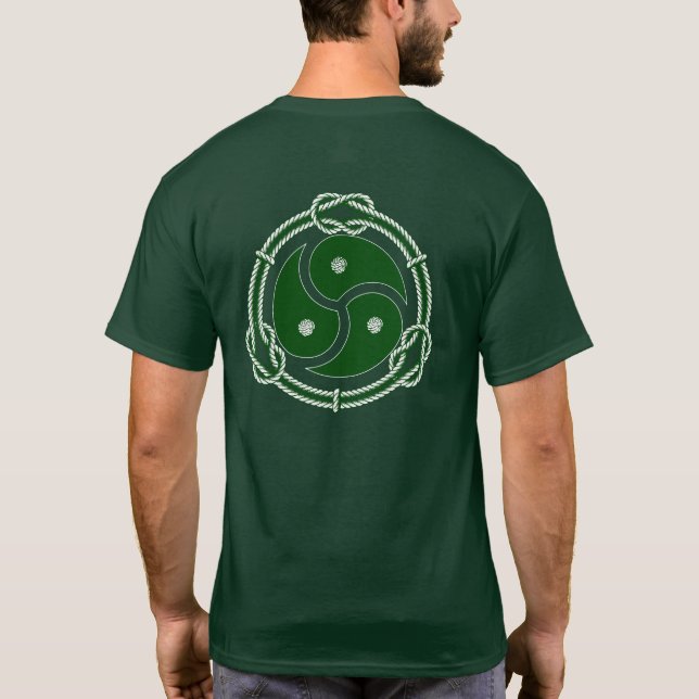 Triskelion Rope Knot Hål T-Shirt (Baksida)