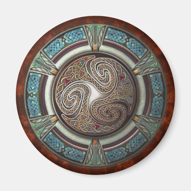 Triskelion Round Magnet (Framsidan)