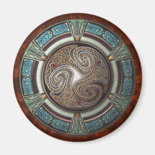 Triskelion rundamagnet magnet