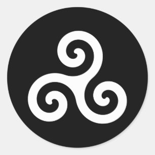 Triskelion Runt Klistermärke