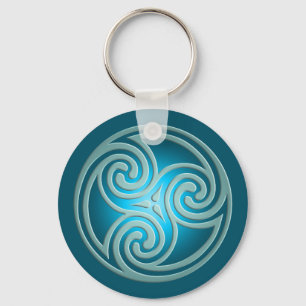 Triskelion symbol CC0346 Keychain Nyckelring