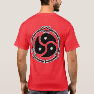 Triskelion Symbol med Rope Gräns T Shirt