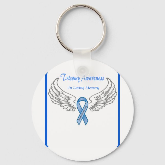 Trisomi 18-Anpassade i överlagringsminnet Nyckelring (Framsida)