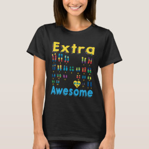 Trisomi 21 Xx Extra Kromosom Flicka Världen Down S T Shirt