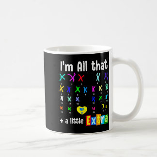 Trisomi 21 xx extra kromosom värld downs syndrom kaffemugg
