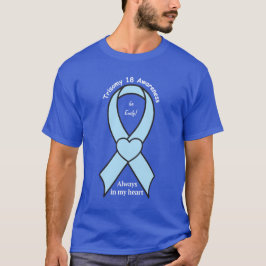Trisomy 18 alltid i hjärtanamnanpassade t-shirt