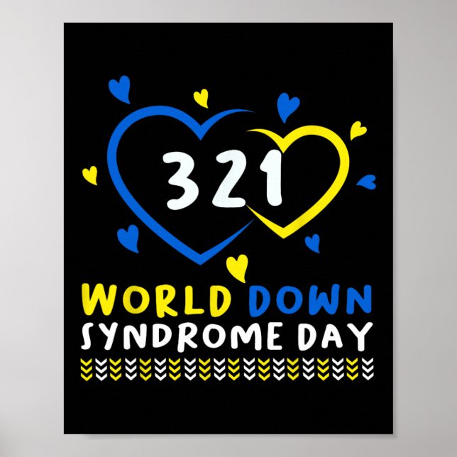 Trisomy 21 Down Syndrome Day Awareness Trisomy 21  Poster (Framsidan)
