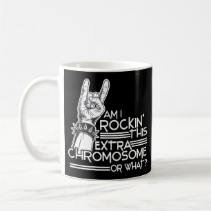 Trisomy 21 Down Syndrome Rockin i Extra Kaffemugg