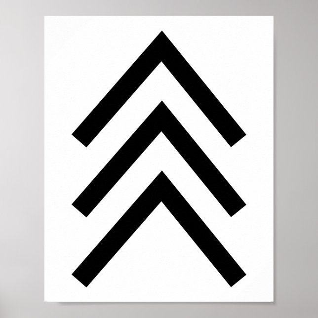 Trisomy 21 Down Syndrome Three Chromosome Arrows Poster (Framsidan)