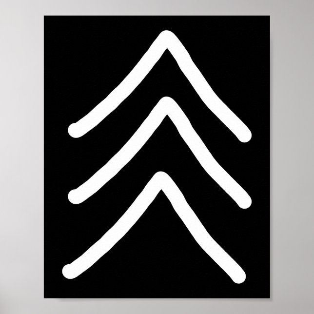 Trisomy 21 Down Syndrome Three Chromosome Arrows Poster (Framsidan)
