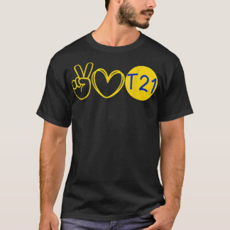 Trisomy T21 Kvinnor, Manar och Småbarn Down Syndro T Shirt