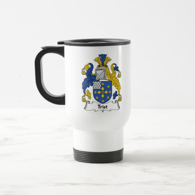 Trist familjvapensköld resemugg (Vänster)