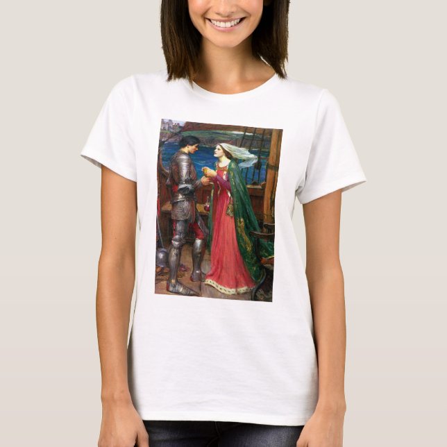 Tristan and Isolde, c. 1916 by John Waterhouse T Shirt (Framsida)