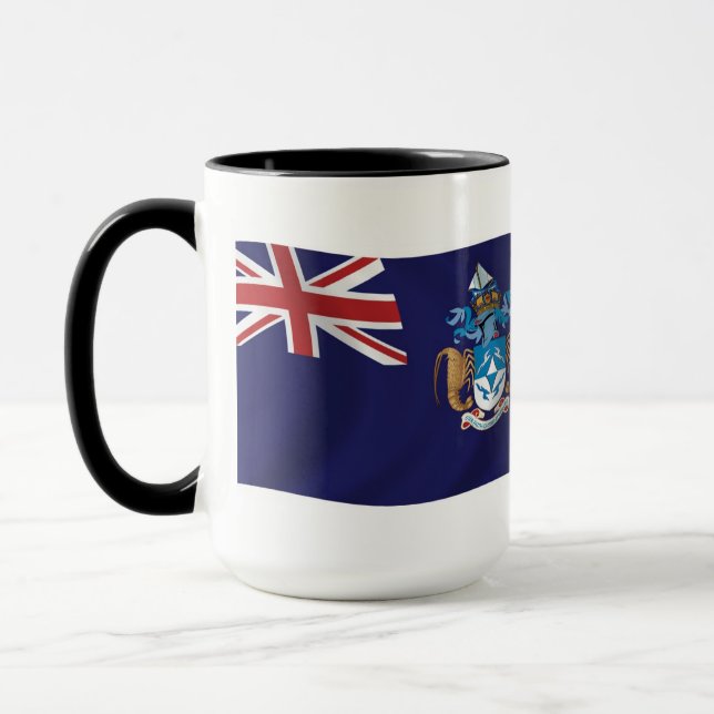 Tristan Da Cunha Flagga Mugg (Vänster)