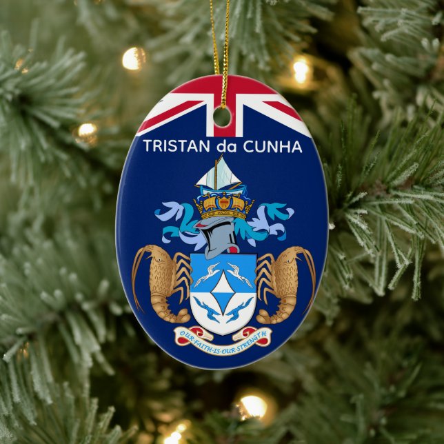Tristan da Cunha Julgransprydnad Keramik (Träd)