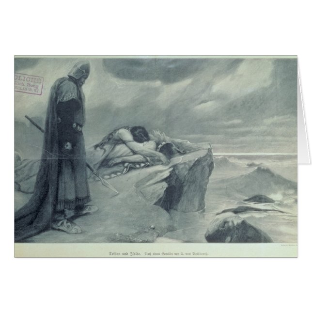 Tristan och Isolda Hälsningskort (Framsidan Horizontal)