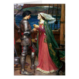 Tristan och Isolde av John William Waterhouse Hälsningskort
