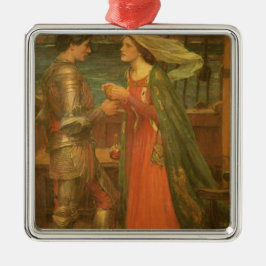 Tristan och Isolde av John William Waterhouse Julgransprydnad Metall