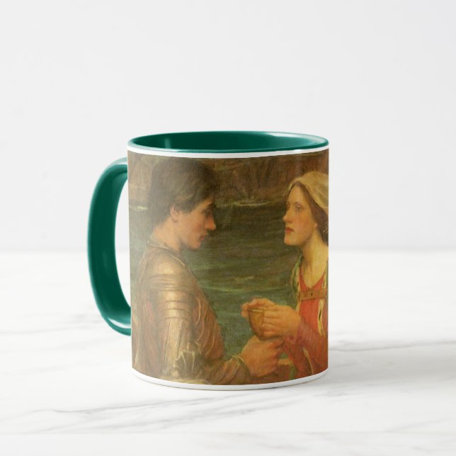 Tristan och Isolde av John William Waterhouse Mugg (Framsida vänster)