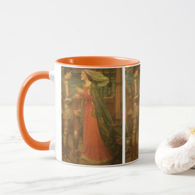 Tristan och Isolde av John William Waterhouse Mugg (Med munk)