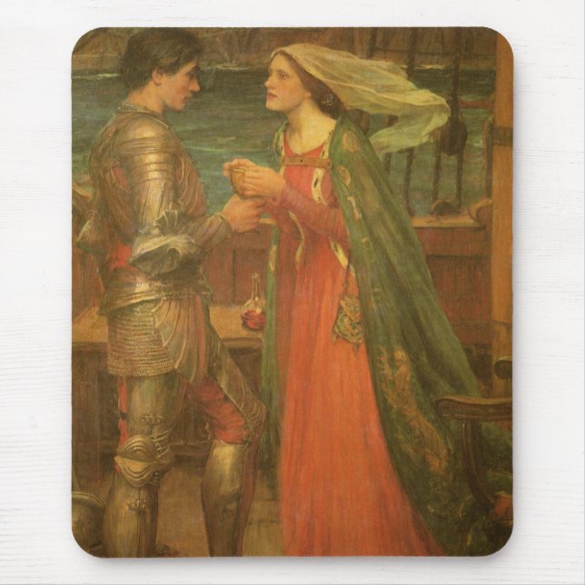 Tristan och Isolde av John William Waterhouse Musmatta (Framsidan)