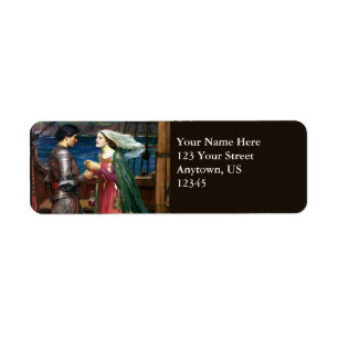 Tristan och Isolde av John William Waterhouse Returadress Etikett