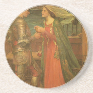 Tristan och Isolde av John William Waterhouse Underlägg Sandsten