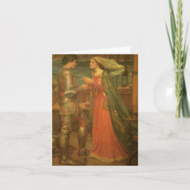 Tristan och Isolde av JW Waterhouse Bröllop Tack Kort