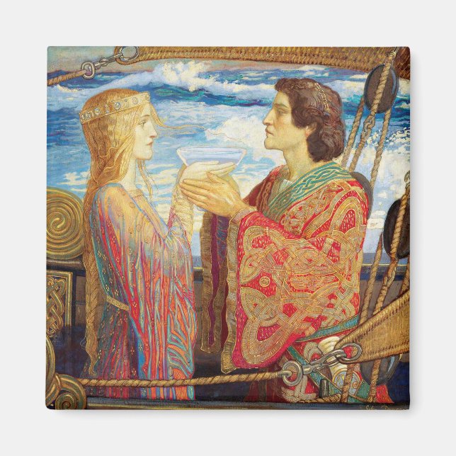 Tristan och Isolde, c. 1912 från John Duncan Magnet (Framsidan)
