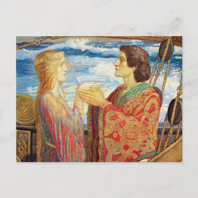 Tristan och Isolde, c. 1912 från John Duncan Vykort (Framsida)