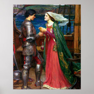 Tristan och Isolde, c. 1916 av John Waterhouse Poster