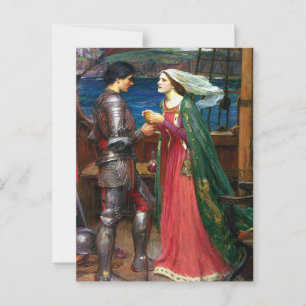 Tristan och Isolde, c. 1916 av John Waterhouse Vykort