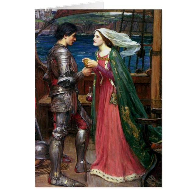 Tristan och Isolde Hälsningskort (Framsidan)