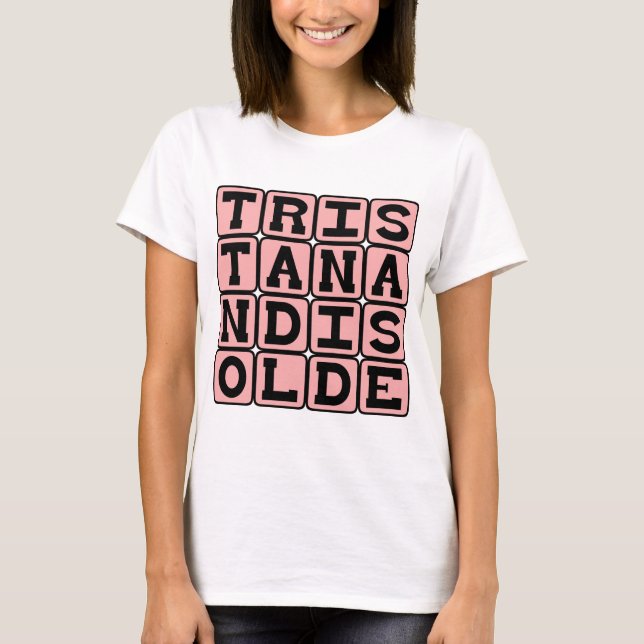 Tristan och Isolde, medeltida romantisk legend Tee (Framsida)