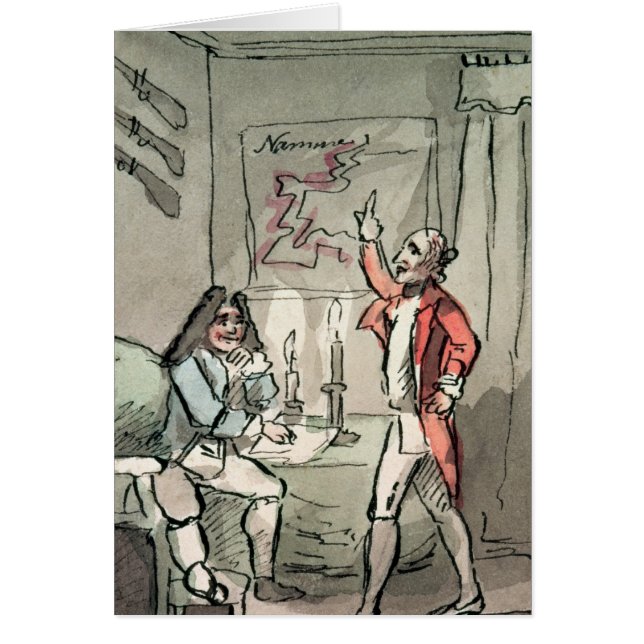 Tristram Shandy, 1786 Hälsningskort (Framsidan)