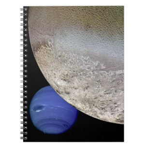 Triton med Neptune Anteckningsbok Med Spiral