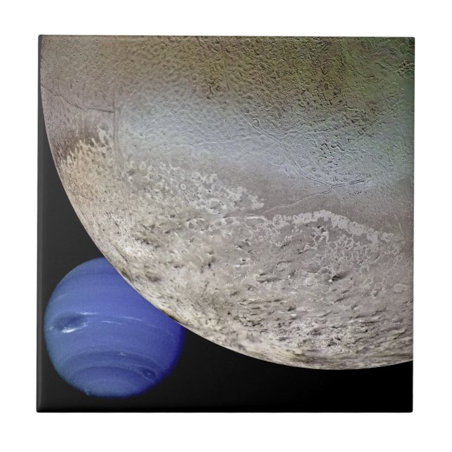 Triton med Neptune Kakelplatta (Framsidan)