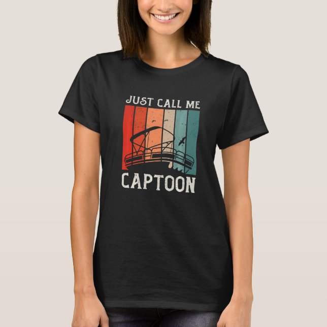 Tritonkapten Pontoon kapten Ring mig Capto T Shirt (Framsida)