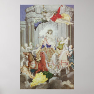 Triumf av kungen Louis XIV av frankriken Poster