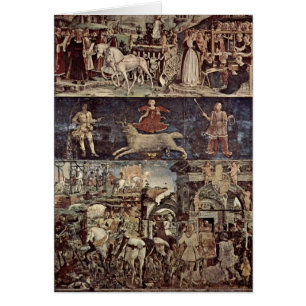 Triumf av Minerva av Francesco Del Cossa Hälsningskort
