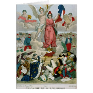 Triumf av republiken, 1875 hälsningskort