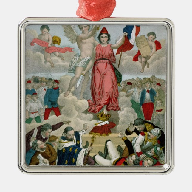 Triumf av republiken, 1875 julgransprydnad metall (Framsidan)
