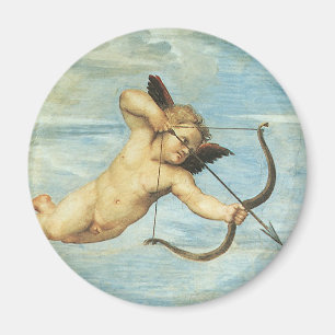 Triumf för Galatea Änglar detalj av Raphael Sanzio Magnet