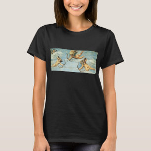 Triumf för Galatea Änglar detalj av Raphael Sanzio Tee Shirt