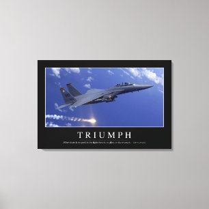 Triumf:: Inspirera citationstecken 1 Canvastryck