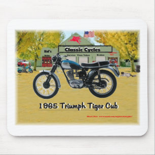 Triumf Mousepad för klassikermotorcyklar 1969 Musmatta